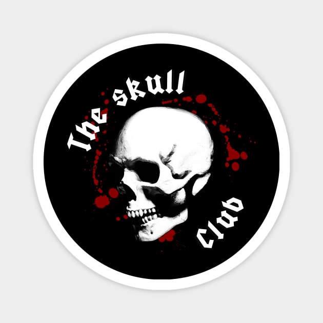 The Skull Club - Homo sapiens Magnet by SimonSay